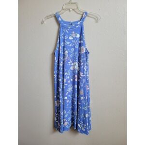 Ann Taylor LOFT Floral‎ Cutout Back Halter Swing Dress Size M NWT